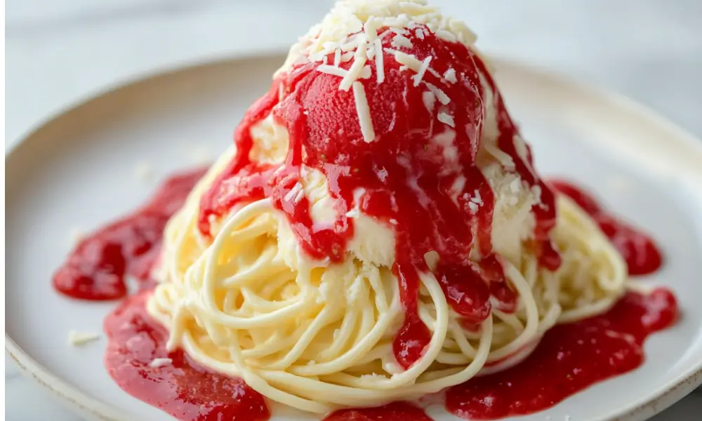 Spaghetti Ice Cream Taste