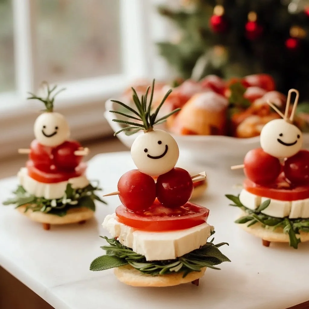 A platter of easy and festive Christmas finger foods for holiday celebrations.